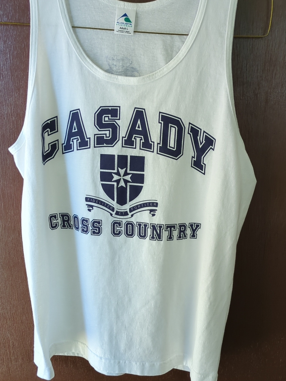 Augusta Sportswear White Tank Tee Adult Size L